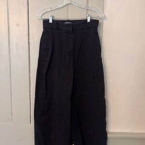 High waisted cropped Black Pants